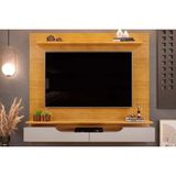 Rack Bancada C/ Painel P/ Tv Até 60 Pol Levi Prateleiras 160x146cm Cedro/bali - Dj Móveis