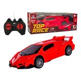 Carrinho Controle Remoto Rápido Top Race - Polibrinq - Vermelho
