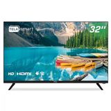 Smart Tv Led 32 Hq Hd Hqstv32 Com Conversor Digital Externo Preto Bivolt