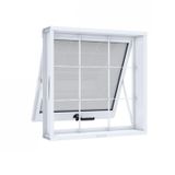 Janela Máximo-Ar Grade Quadrada Riobras Pronta 60cmx60cm Branco