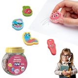 Borracha Com Aroma Personagens Fini Kit Com 3 Un Sortido