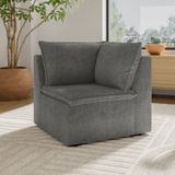 Sofá Modular De Canto 90cm Zen Cabecasa Madeiramadeira Cinza
