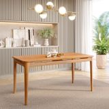 Mesa De Jantar 6 Lugares 160cm Miriti Cabecasa Madeiramadeira Caramelo