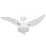 Ventilador Itaparica Max 110/127v 3p Cpm At Br Pas Transp. 130w Branco/transparente