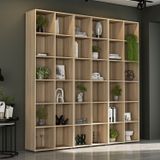 Kit Estante Para Livros Com 12 Nichos 221cm X 222cm Caracol Castanho
