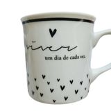 Caneca De Porcelana "viver Um Dia De Cada Vez"