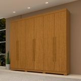 Guarda-roupa Casal 243,90cm 6 Portas 100% Mdf Buganvílea Espresso Móveis Cinamomo