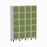 Roupeiro Aço Light 4v 20 Portas Gr304/20 Cinza/verde