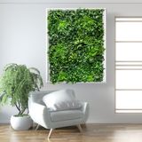 2 Painéis 60x40cm Para Jardim Vertical Ultrarrealista Folhagens Mistas Premium Para Decoração De Parede