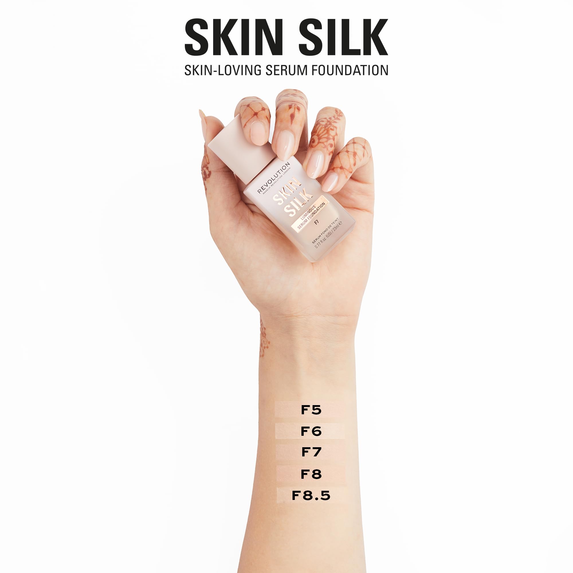 Base Sérica Para Maquiagem Revolution Skin Silk F8 23 Ml - Carrefour