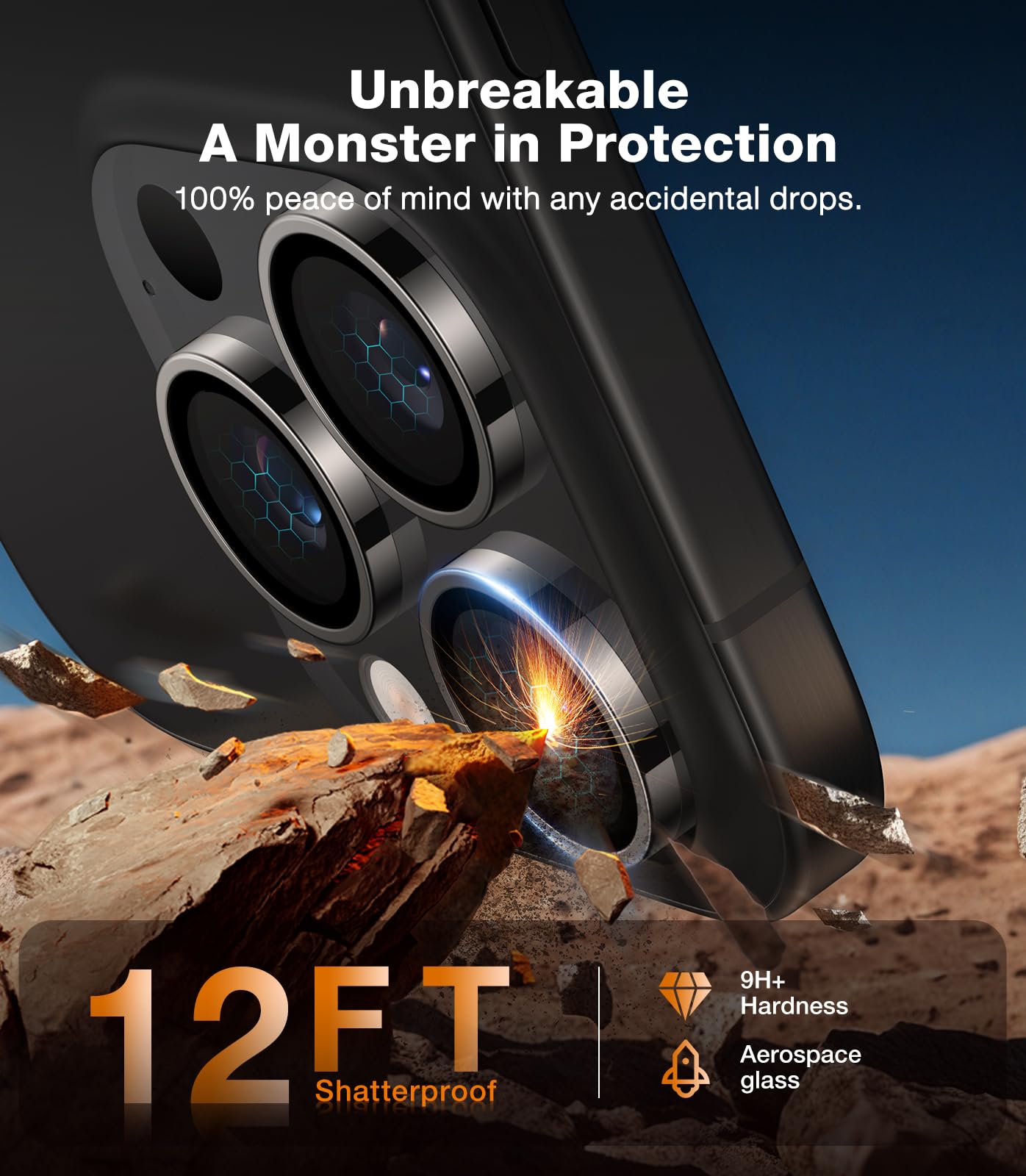 Protetor De Lente De Câmera Torras Top-notch Para Iphone 16 Pro Max ...