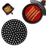 Forma Airfryer De Silicone Tapete Reutilizável Antiaderente