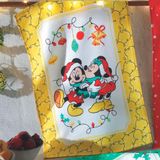 Pano De Copa Felpudo Dohler Mickey E Minnie Natal