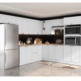 Cozinha Completa 10 Peças 17 Portas 2 Gavetas Com Torre Quente Unna Yescasa Espresso