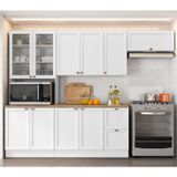 Cozinha Completa 4 Peças 10 Portas 2 Gavetas 1 Nicho para Forno Unna Yescasa Branco