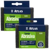 Esponja Abrasiva Rígida Alta Abrasividade Kit 02 Un