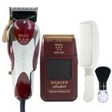 Kit De Corte E Barbeador Wahl 5 Estrelas Magic Clip Corded + Shave
