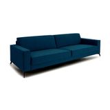 Sofá 3 Lugares Angelo Linho Azul 240 Cm