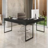 Mesa De Escritório Em L Sevilha Preta
