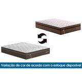 Conjunto Box Baú Solteiro: Colchão Espuma Probel Viscoelástico Guarda Costas New Visco Gel + Base Crc Suede Brown (88x188)
