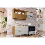 Cozinha Modulada Completa Princesa 2 Peças (1aéreo+1balcão) C2p45 Freijo/off White - Nesher