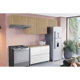 Cozinha Modulada Completa Rainha 4 Peças (3aéreos+1balcão) C4p159 Nature/branco - Nesher