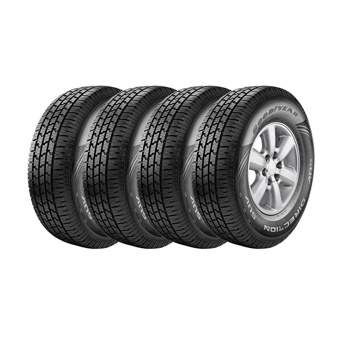 Kit 4 Pneus Aro 16 21565R16 Goodyear DIRECTION SUV 102H XL Menor preço em Kit 4 Pneus Aro 16 21565R16 Goodyear DIRECTION SUV 102H XL