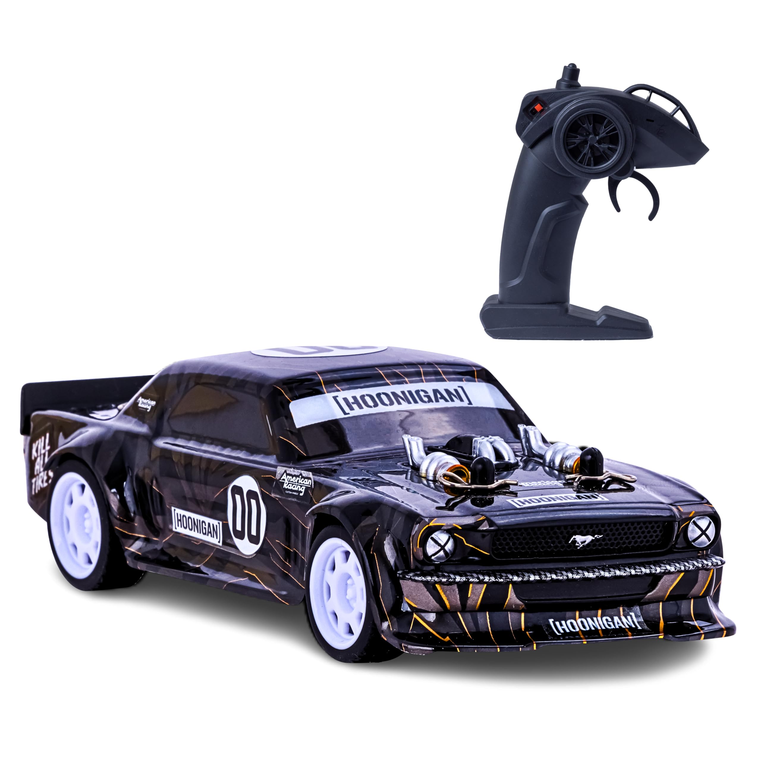 Car Flybar Hoonigan Mustang Com Controle Remoto Para Crianças