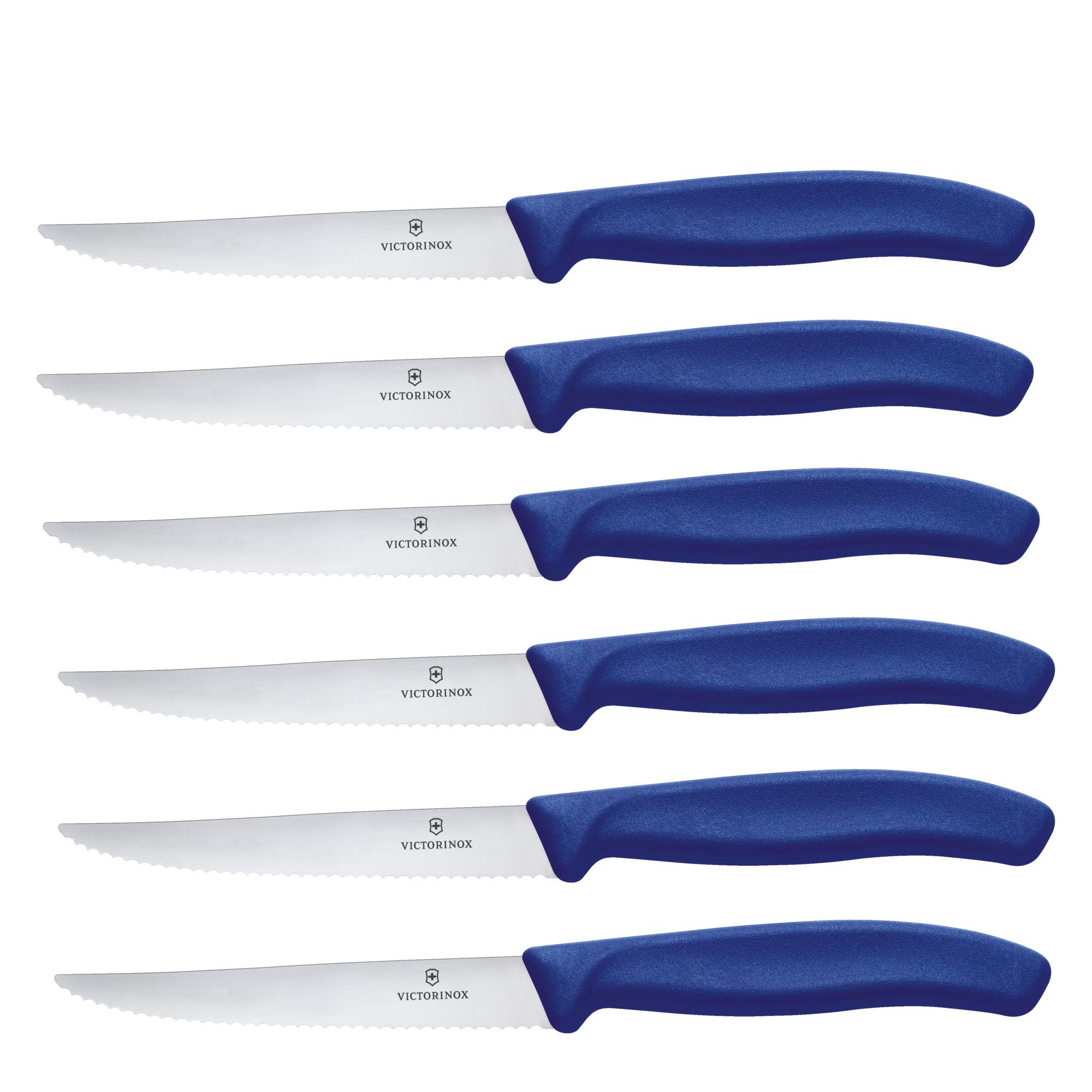 Conjunto De Facas Para Bife Victorinox Swiss Classic Blue 6 Peças