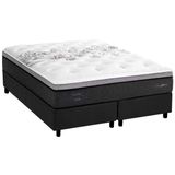 Cama Box Queen: Colchão Molas Masterpocket Ensacadas Herval Partenon C1629 Viscogel + Base Crc Suede Gray (158x198x33)