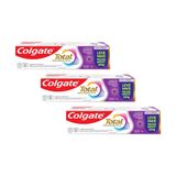 Kit 3 Creme Dental Colgate Total 12 Gengiva Reforçada 180g