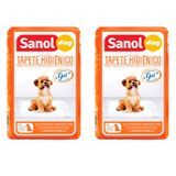 Kit 2 Tapetes Higiênicos Descartáveis Para Cães 60x80 Sanol Dog