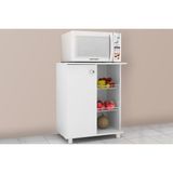 Balcão De Cozinha Fruteira Bf3205 C/ 1 Porta E 2 Cestos 60cm Branco - Tecno Mobili