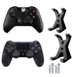 Kit 2 Suporte De Parede Controle Video Game Xbox One S Preto