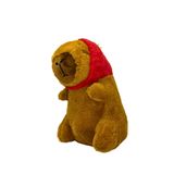 Capivara De Pelúcia Capuz Morango Infantil Encantador 20cm