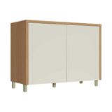 Gabinete De Cozinha Modulado Balcão C/ Tampo Condessa C/ 2 Portas 120cm Carvalho/cinza - Nesher