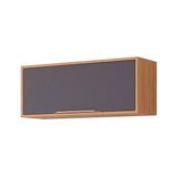 Armário Aéreo Cozinha Modulado Esplendida Geladeira C/ 1 Portas Basculante 80cm Freijo/titanium - Mgm