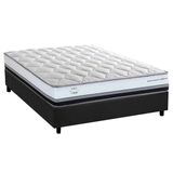 Cama Box Casal: Colchão Molas Masterpocket Ensacadas Herval La Playa C1634 + Base Crc Suede Gray (138x188x28)