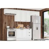 Cozinha Modulada Henn Americana 5 Peças (3aéreos+1balcão+1complemento) C5p43 Branco-henn