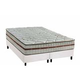 Cama Box Queen: Colchão Molas Masterpocket Ensacadas D Angelis Anjos Classic + Base Crc Courano White (158x198)