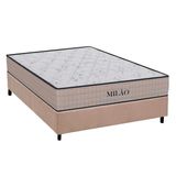 Cama Box Viúva: Colchão Espuma D33 Orthoflex Milão Black + Base Crc Suede Clean (128x188)