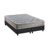 Cama Box Queen: Colchão Molas Masterpocket Ensacadas D Angelis Anjos Royal + Base Crc Suede Gray (158x198)