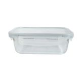 Pote Para Alimentos Hermético Marmita De Vidro Fit 1040ml Com Borracha De Vedação E Trava Na Tampa