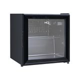 Frigobar Expositor Vertical HQ Vidro Duplo 50 Litros Preto HQ-50FBPV
