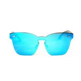 Óculos de Sol Wayfarer Flat Drop mE Espelhado Azul