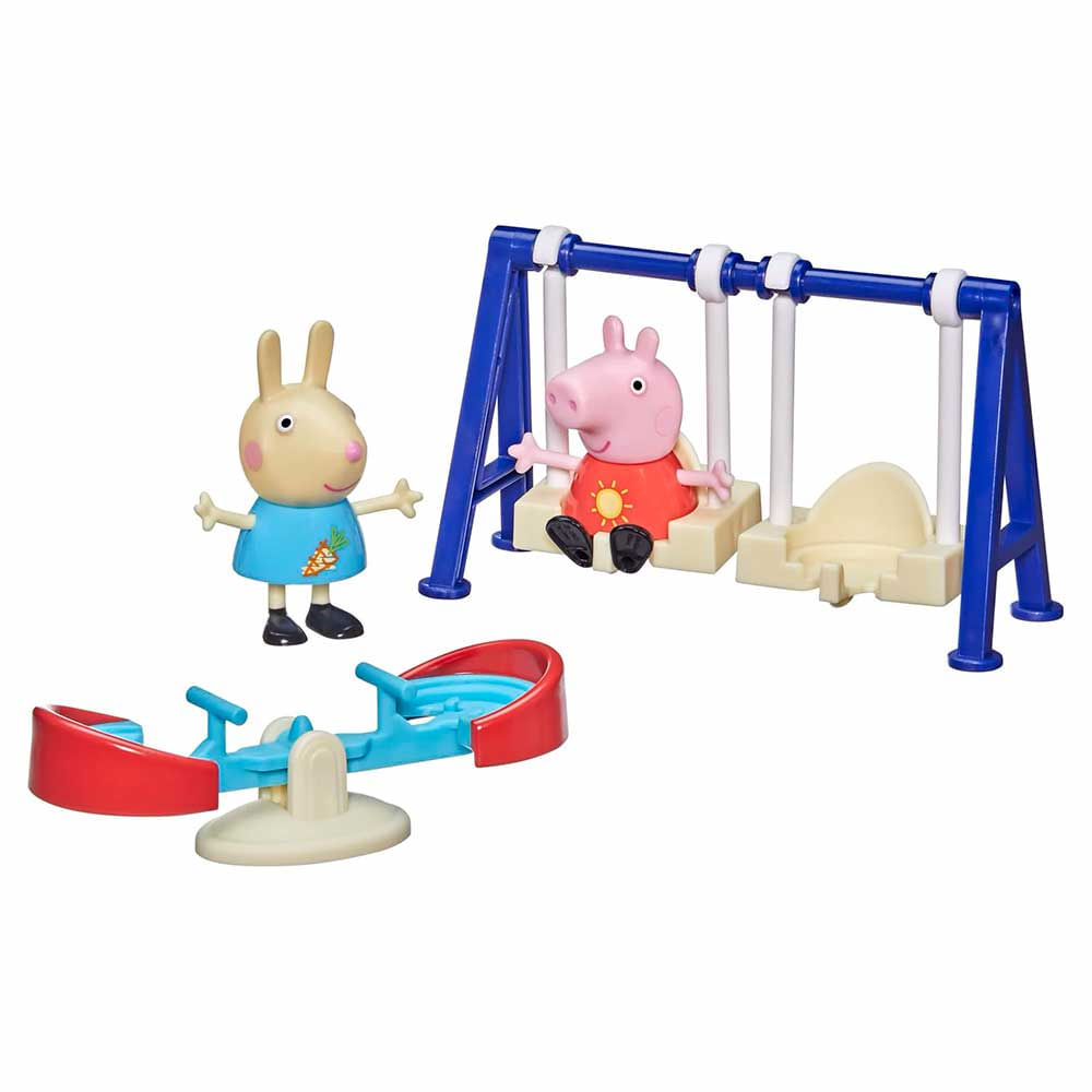 Conjunto Cenario E Figuras Peppa Pig Parquinho Hasbro