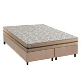 Cama Box Queen: Colchão Molas Masterpocket Ensacadas Paropas Basic + Base Crc Suede Clean (158x198)