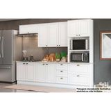 Kit Cozinha Modulada 7 Peças Americana (2aéreos+2balcões+1paneleiro+2complemento) Cz145 Branco - Henn