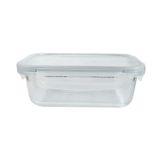 Pote Alimentos Hermético Marmita Vidro Fit 620ml Borracha