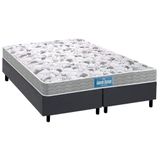 Cama Box King: Colchão Ortopédico Probel D45 Anatômico Guarda Costas Próextreme + Base Crc Suede Gray (193x203)
